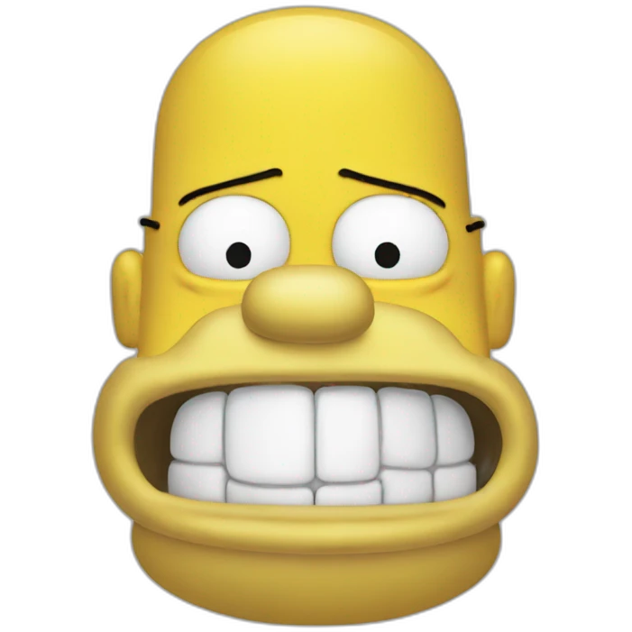 fat homer simpson drooling emoji