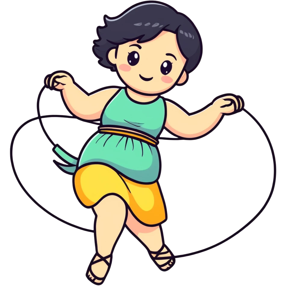 girl in a top up to her belly button twirls a lasso in her hands emoji