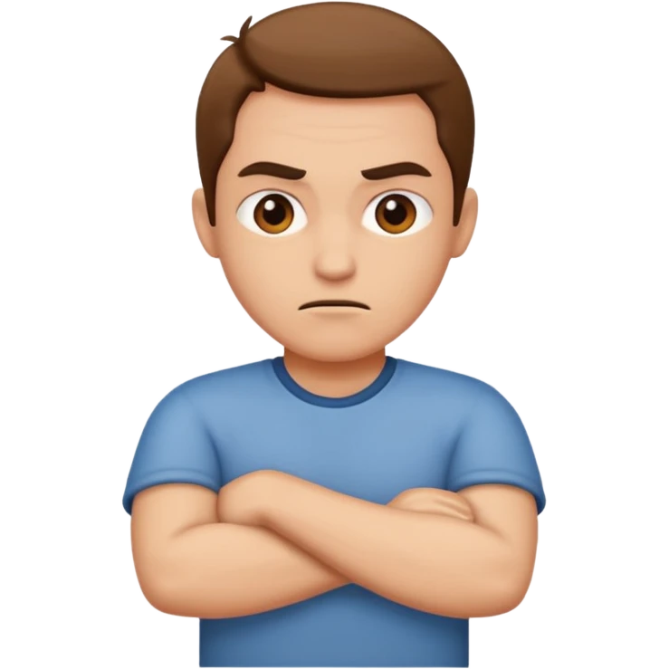 mad crossing arms emoji