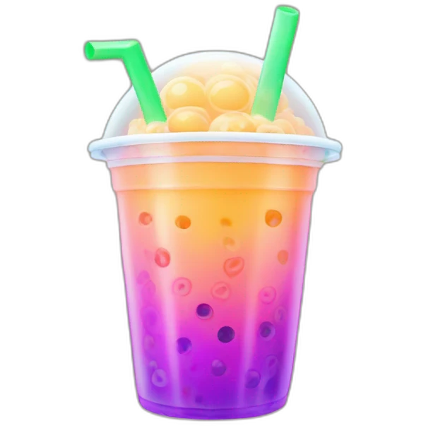 neon bubble tea emoji