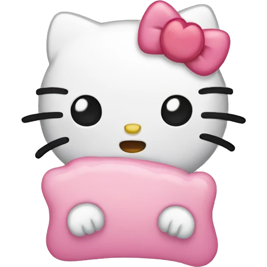 Hello kitty crying  emoji
