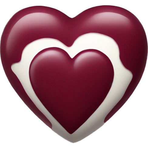 Burgundy heart emoji