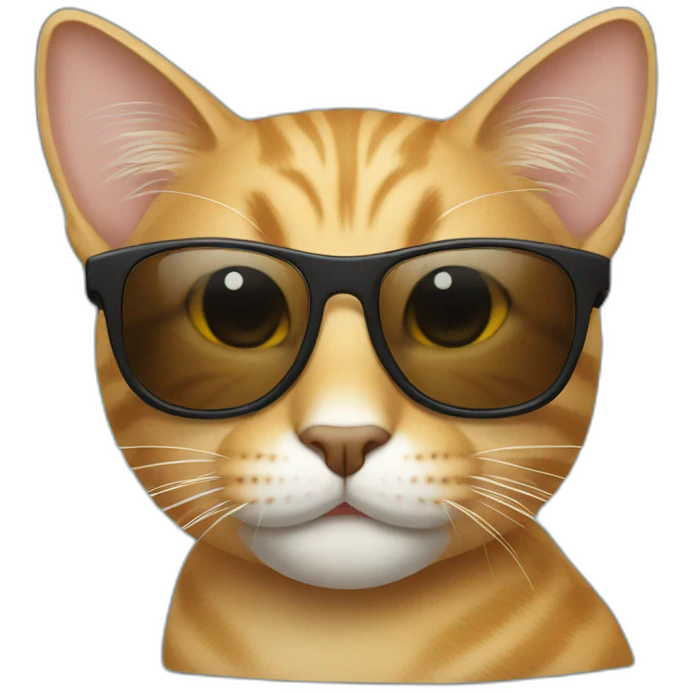 Cat with sunglasses emoji