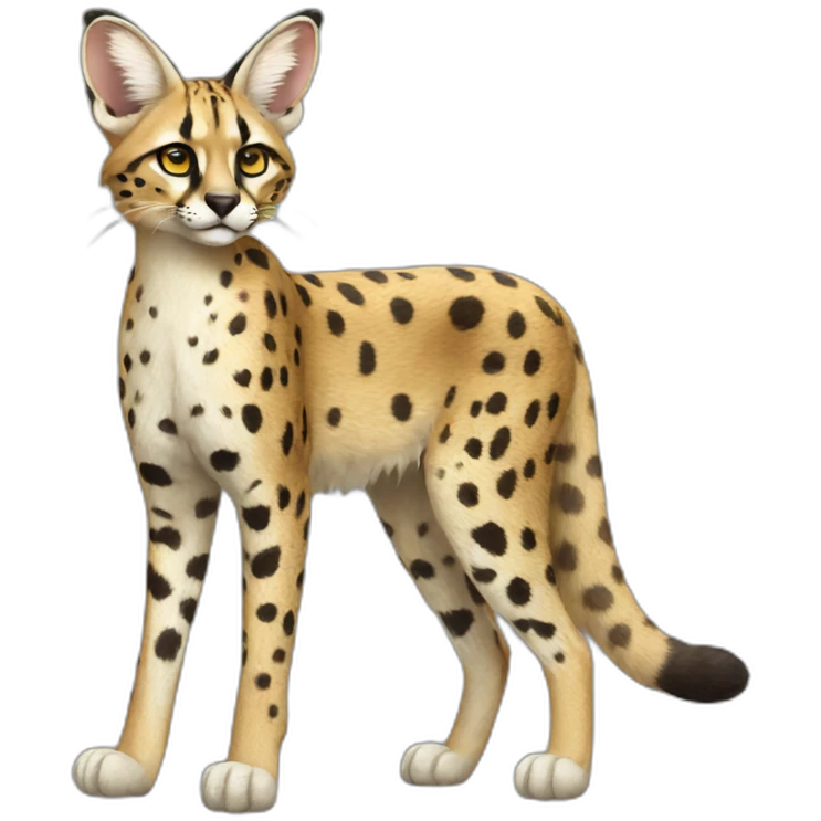 full body serval emoji