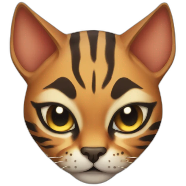 bengal cat demon emoji