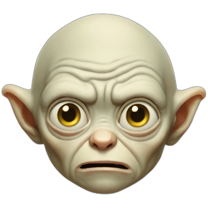 Gollum sad emoji
