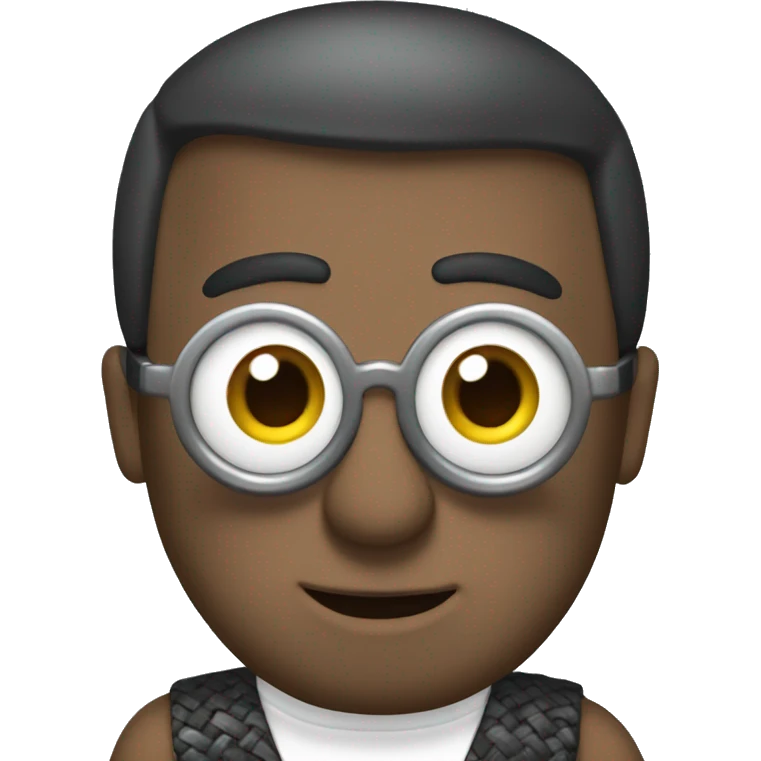 Kevin minion with carbon fibre effect skin tone emoji