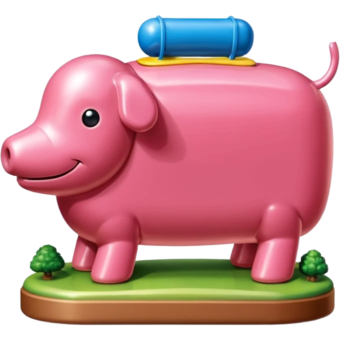  SPAM meat jeff koons style sculpture art french landscape  emoji