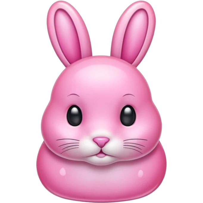  crystallized bunny pink emoji