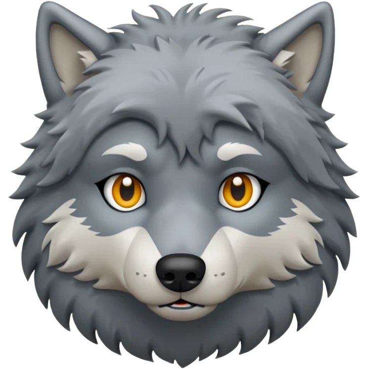 un lobo con frio emoji