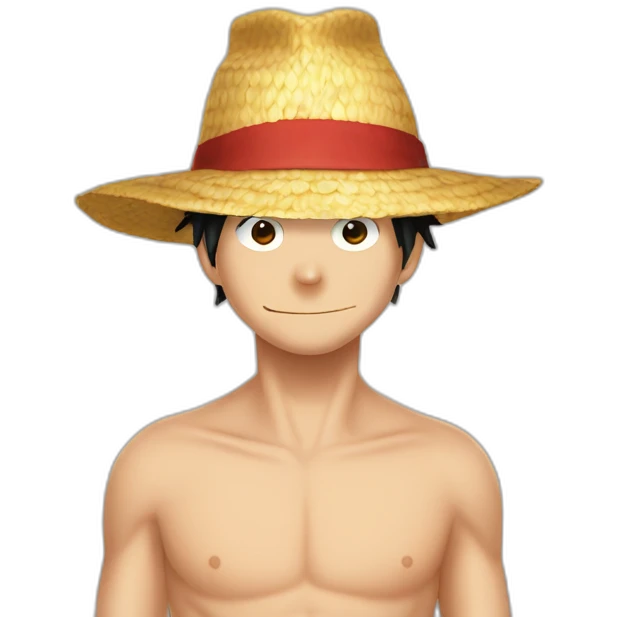 Luffy traw hat emoji