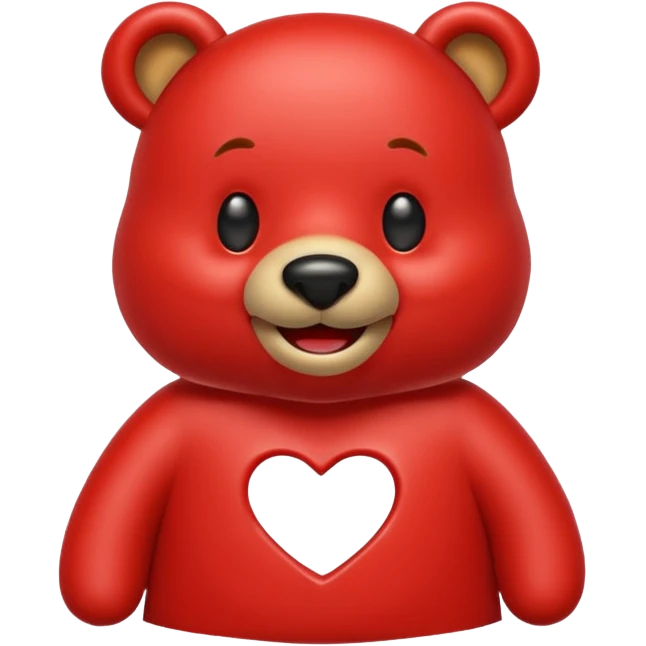 Make an emoji out of a ketchup bear. emoji