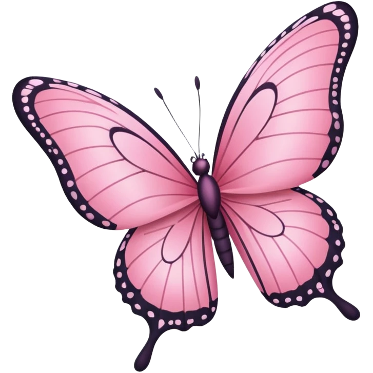 Pink butterfly emoji