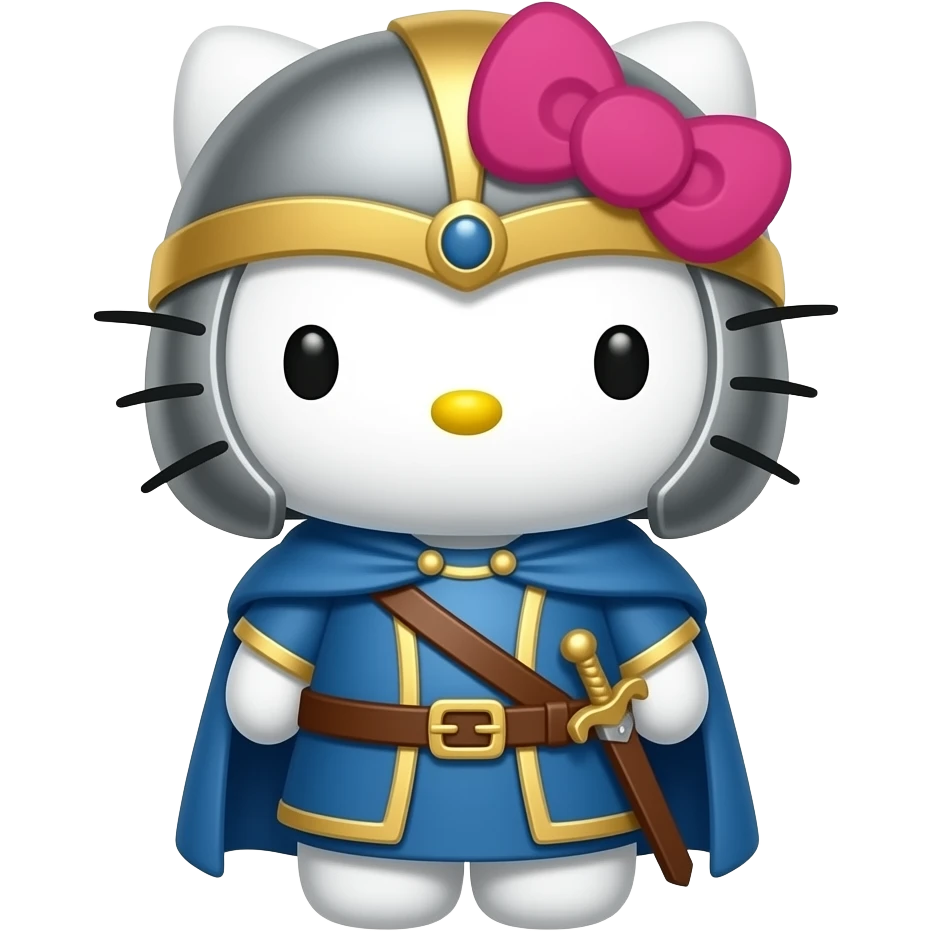 hello kitty disfrazado de gregorio sansa emoji