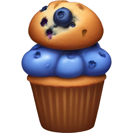 blueberry muffin emoji