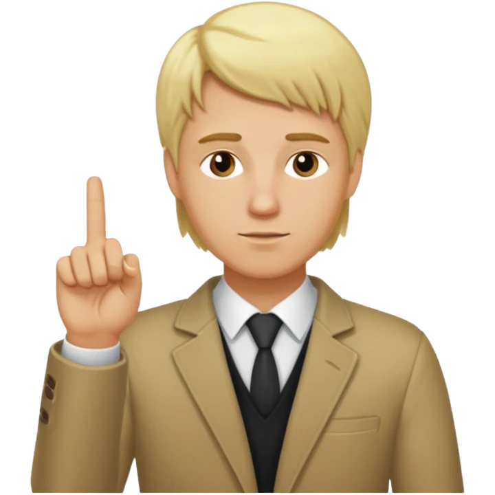 blonde hair tall thick naked and with middle finger up a man emoji