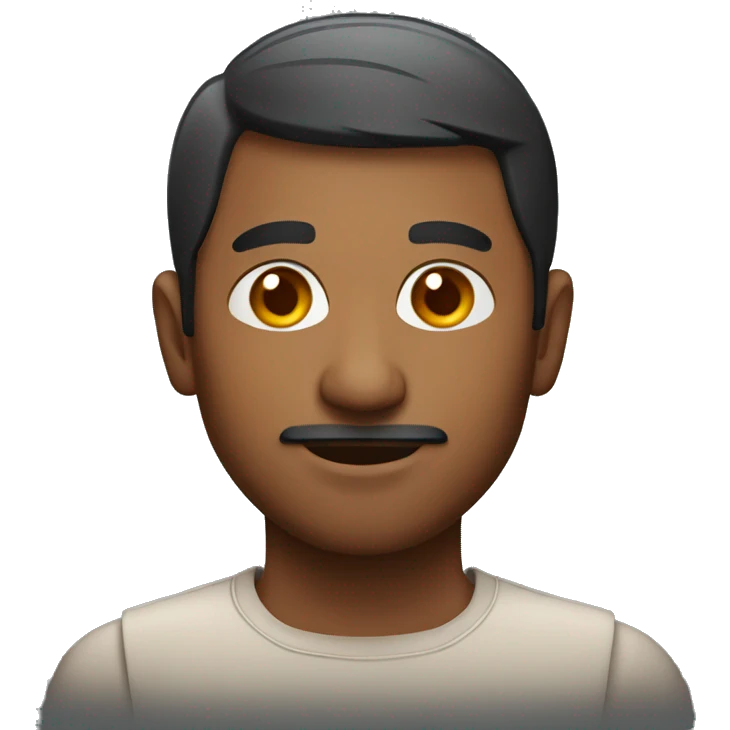 indian man with short hair emoji