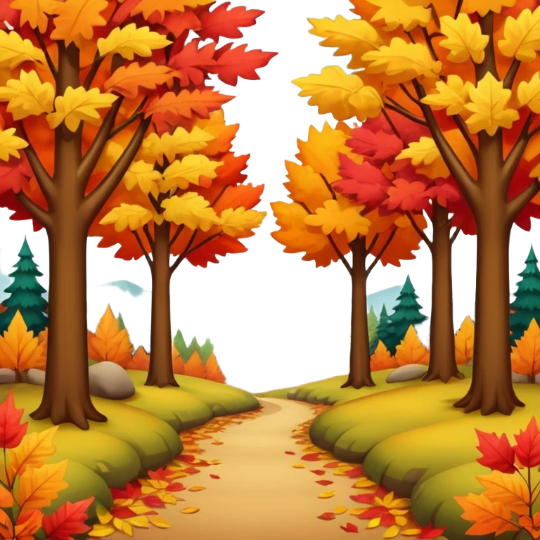 Autumn forest emoji
