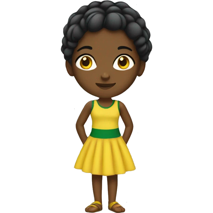 Jamaican girl emoji