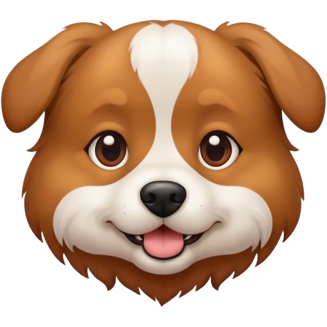 a cute dog emoji