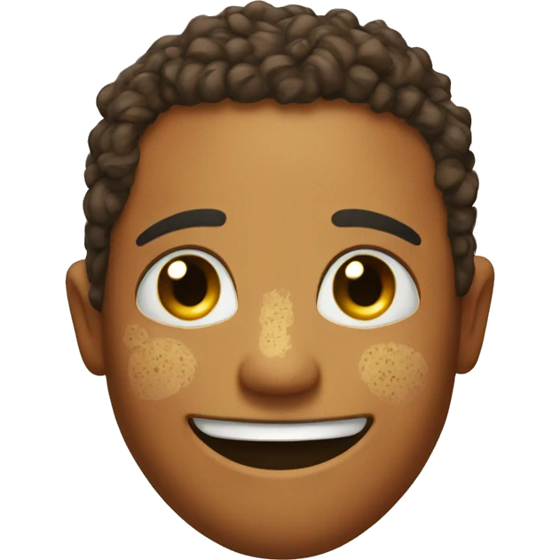 Smily face with freckels emoji