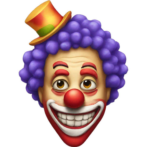 clown with sob fa emoji