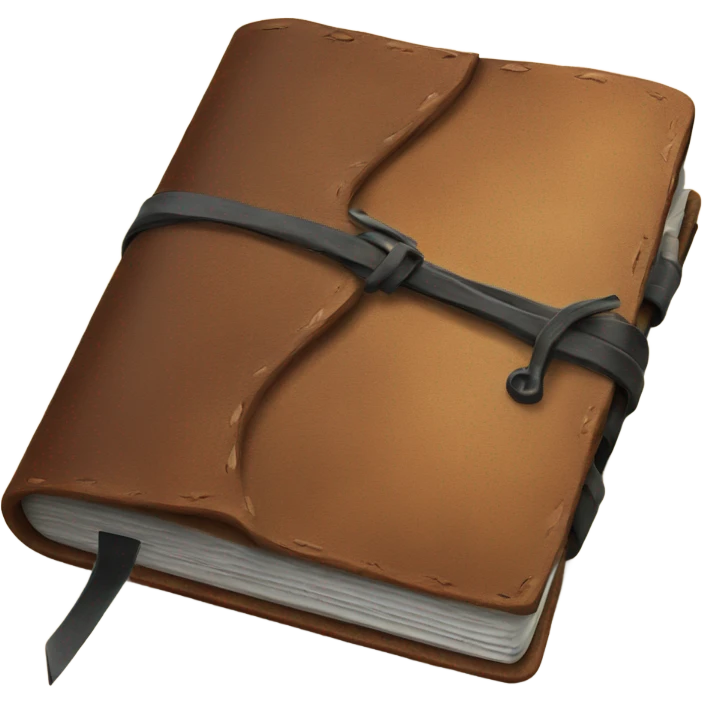 leather journal notebook emoji