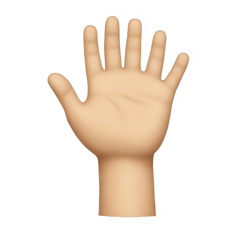Una mano emoji