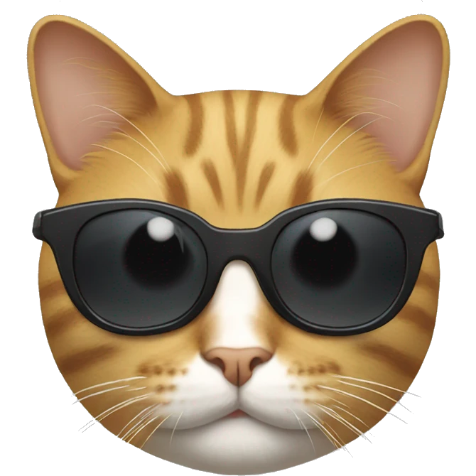 Cat with sunglasses emoji