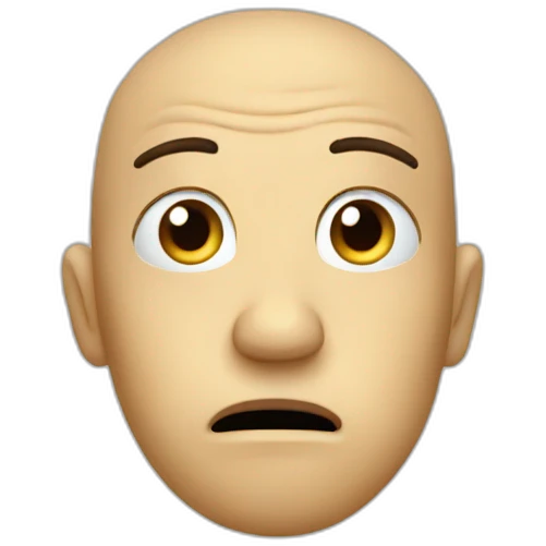 nervous, ignore emoji