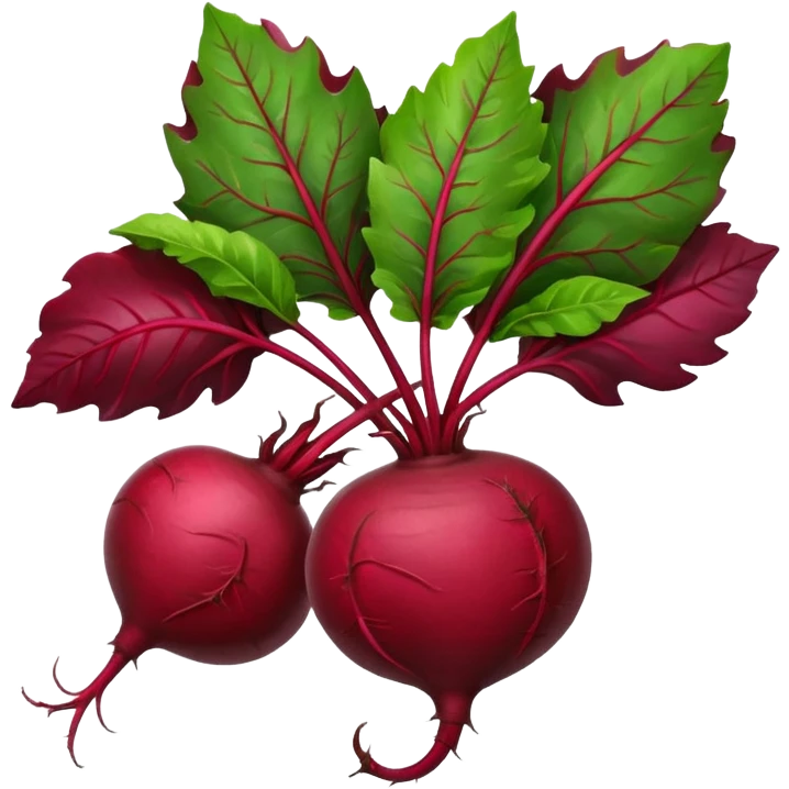 whole beet with leaves emoji