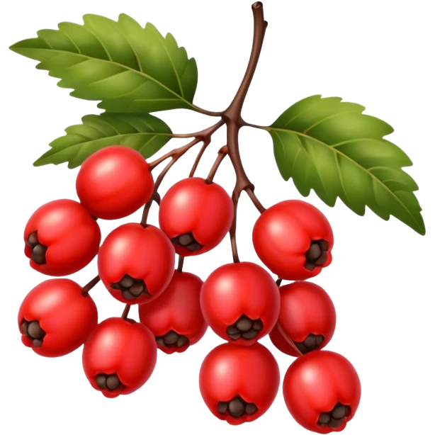 rowan/mountain ash berries, simple emoji
