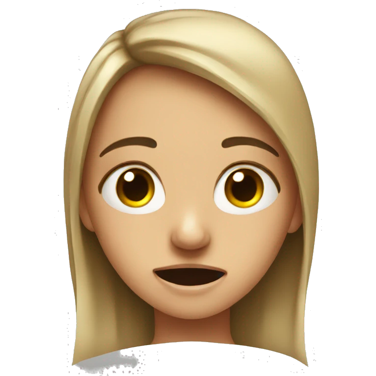 crying girl for the exams emoji