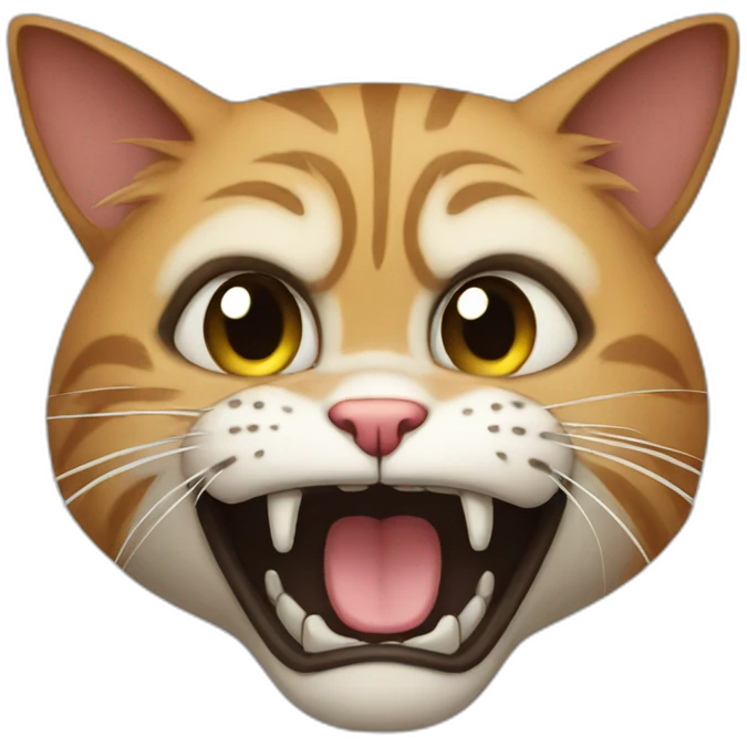 Mad cat emoji