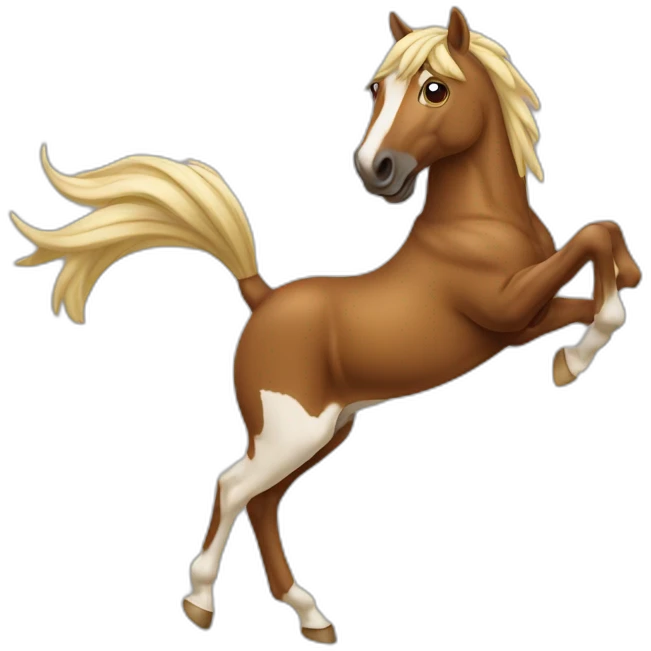 cheval qui saute emoji