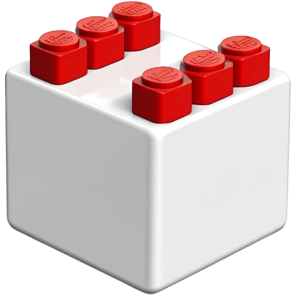 simple lego building block emoji