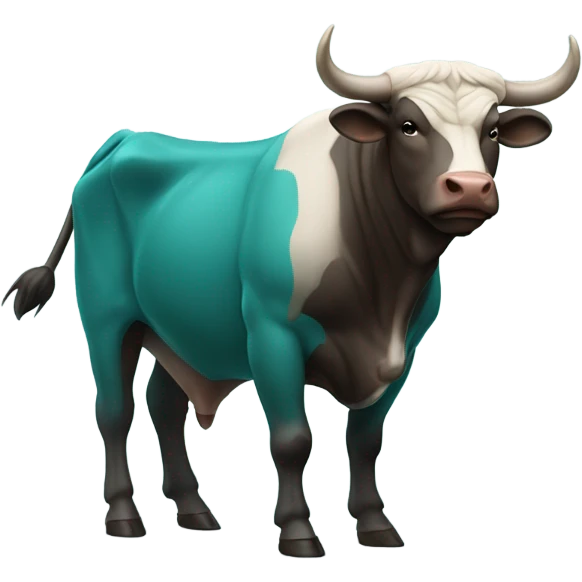 Teal bull emoji