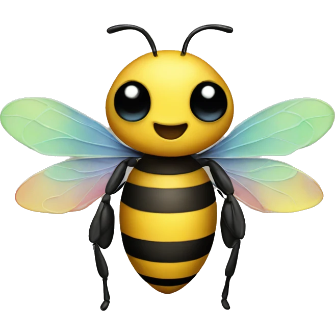 Rainbow bee  emoji