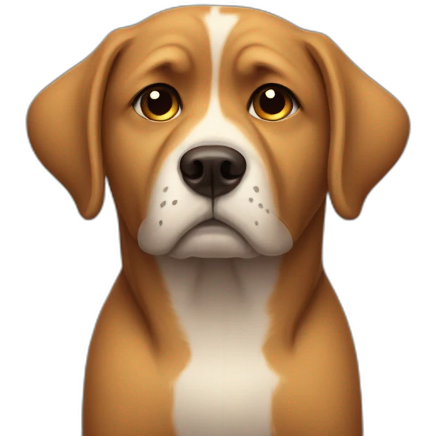 sad dog emoji