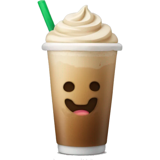 Ice latte emoji