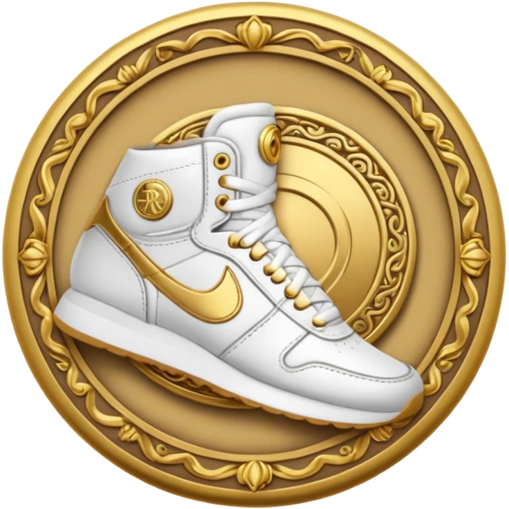 circular achievement style badge for Renaissance Sneakerhead emoji