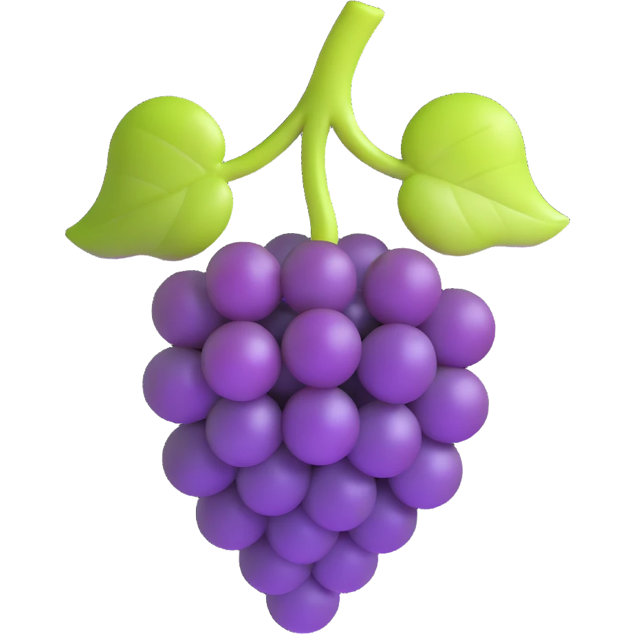 a single grape emoji