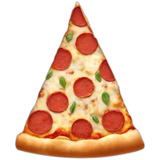 letter A as pizza emoji