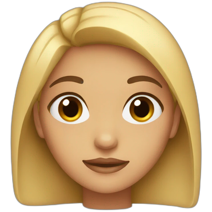 girl with brown eyes emoji