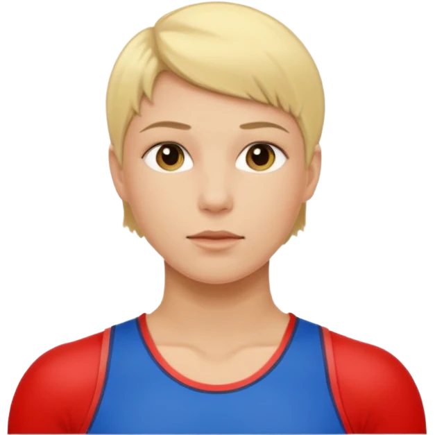 blonde short haired athlete emoji
