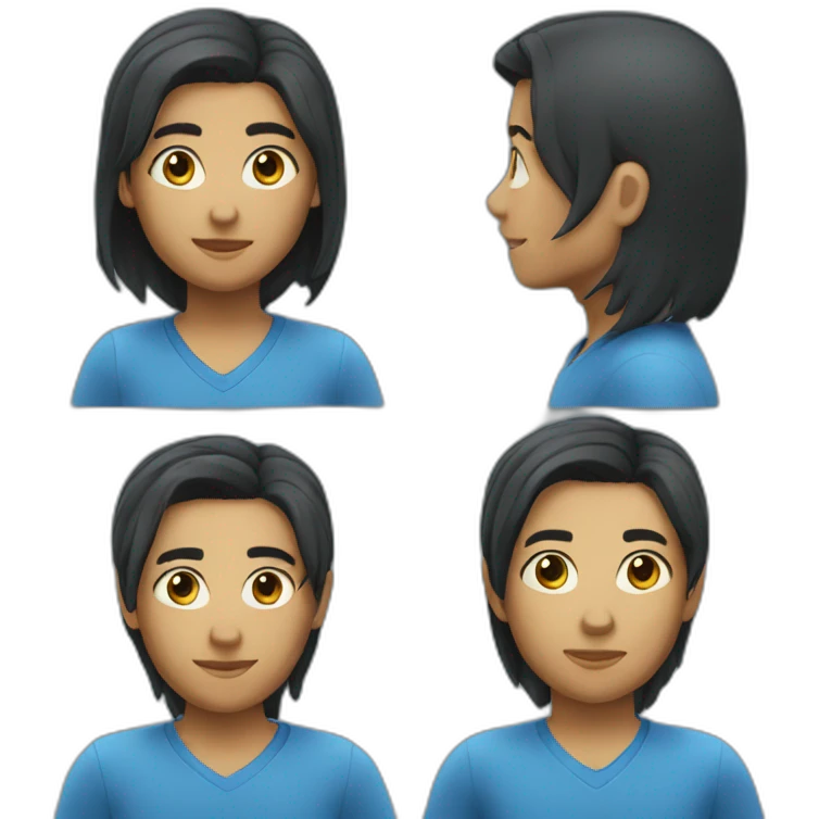 Avatar azul emoji