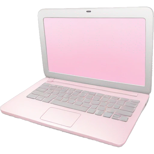 Light pink laptop emoji