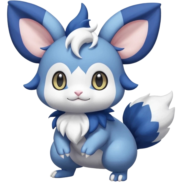 Espurr-Minccino-Dedenne-Meowstic-Fakémon-hybrid-creature (full body)  emoji