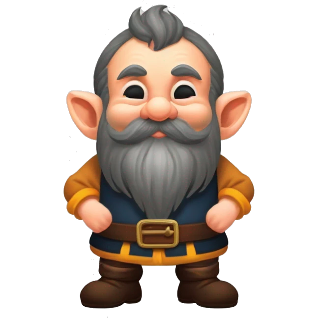 Dwarf with big nose emoji