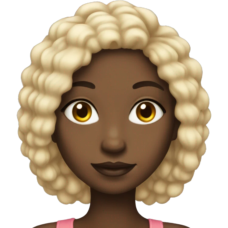 A beautiful black girl  emoji
